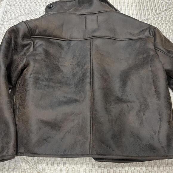 Princess Polly Nunez Faux Shearling Lined Faux Leather Jacket - Picture 7 of 7